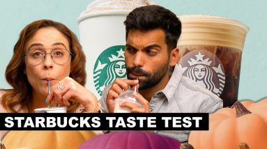 Trying Starbucks Fall Menu Drinks For the First Time - Taste Test!