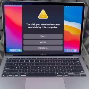 This disk you attached was not readable by this computer. MacBook Pro | MacBook Air Fix