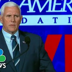 Pence Encourages Republicans To 'Focus On The Future,' Not Past Elections