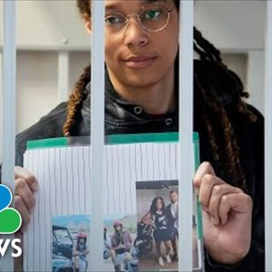 Brittney Griner Holds Up Photo Of Her Wife As She Appears In Russian Court
