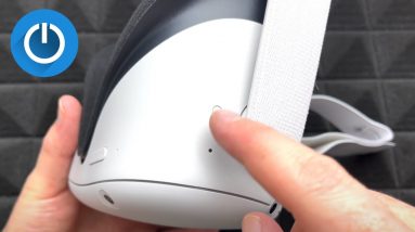 Where is the power button on Oculus Quest 2?